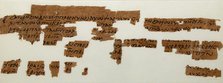 Papyri Fragments, Coptic, 7th century. Creator: Unknown.