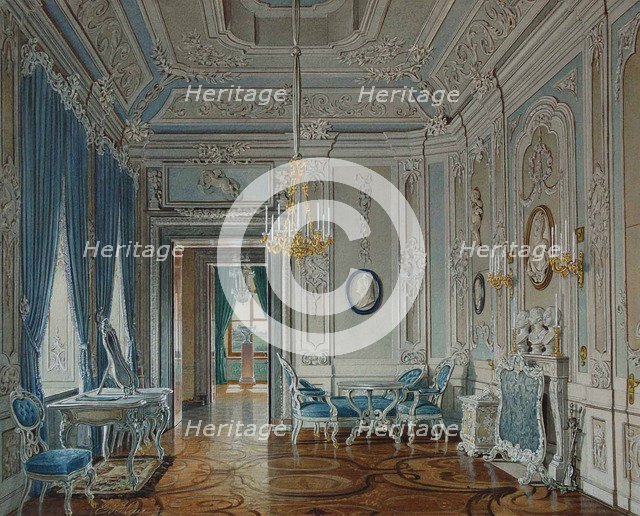 Dressing Room of the Empress Maria Feodorovna at the Gatchina Palace. Artist: Hau, Eduard (1807-1887)