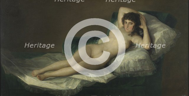 The Naked Maja, c. 1797-1800. Artist: Goya, Francisco, de (1746-1828)