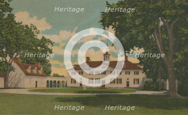 'The Mansion and Court Yard', 1946. Artist: Unknown.