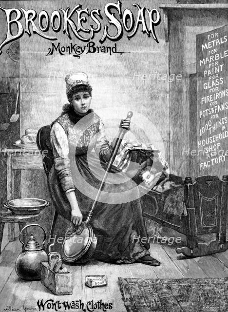 Advertisement for Brooke’s Soap, 1890. Creator: P Naumann.