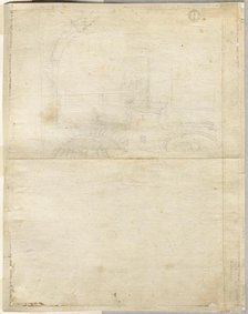Sketch for San Giovanni in Laterano (verso), 1664. Creator: Lievin Cruyl (Flemish, c. 1640-c. 1720).