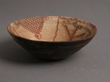 Bowl with Floral Motifs, Coptic, 4th-7th century. Creator: Unknown.
