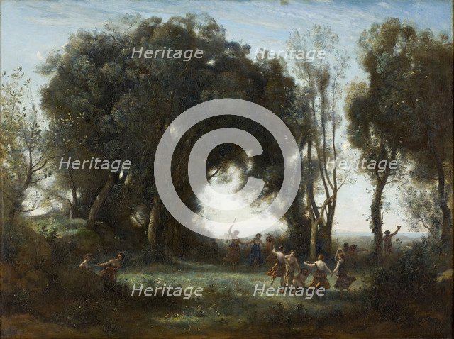 A Morning. The dance of the Nymphs, 1850. Artist: Corot, Jean-Baptiste Camille (1796-1875)