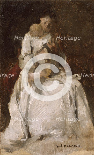 'Mother and child', 1880-1900. Artist: Paul Louis Delance