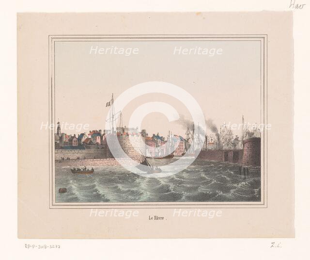 Port of Le Hâvre, 1820-1860. Creator: Anon.