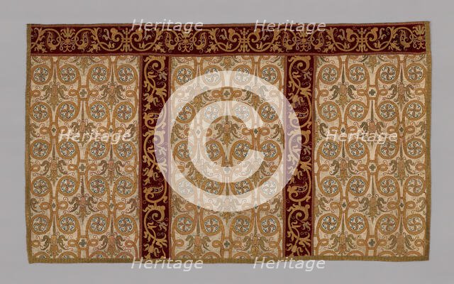 Altar piece (part of a chasuble), Spain, 17th century. Creator: Unknown.