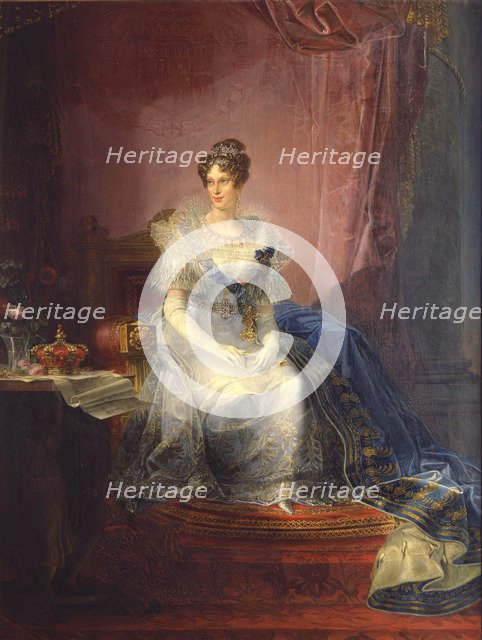 Portrait of Marie-Louise of Austria (1791-1847), Duchess of Parma, 1837-1839. Artist: Borghesi, Giovan Battista (1790-1846)