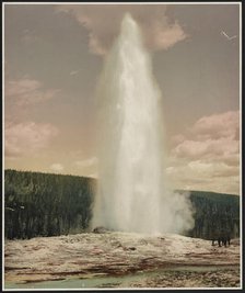 Old Faithful, Yellowstone National Park, Wyoming, c1899. Creator: William H. Jackson.