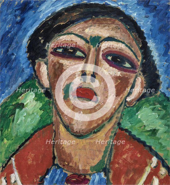 Portrait of a young man, c1912. Creator: Javlensky, Alexei, von (1864-1941).