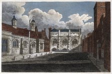 View of Lincoln's Inn Hall and Chapel, London, 1811. Artist: Pals