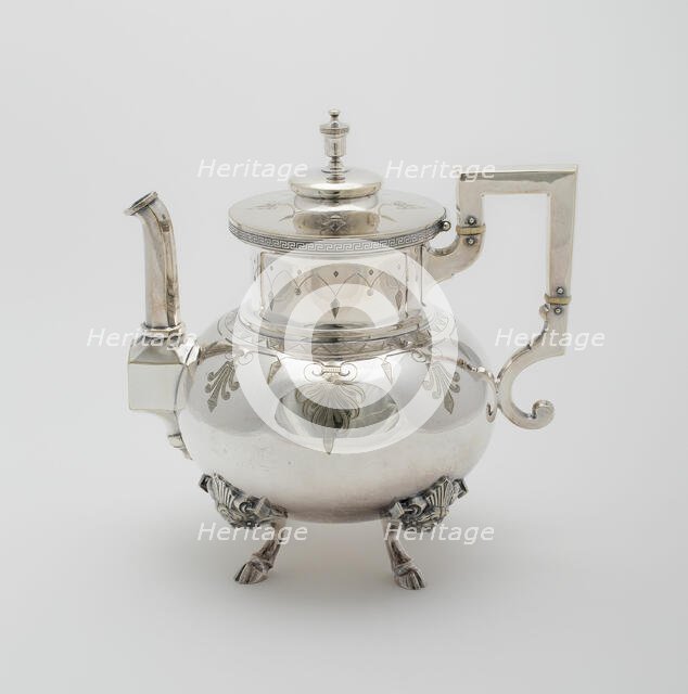 Teapot, part of Tea and Coffee Service, 1878. Creator: Rogers Smith and Company.