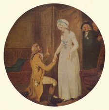 'Young Marlow and Miss Hardcastle: A Scene from She Stoops to Conquer by Oliver Goldsmith (Act V, Sc Artist: Francis Wheatley.