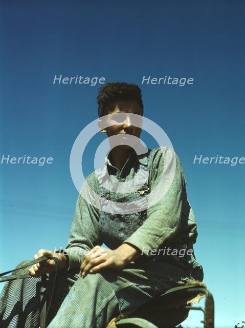Portrait of a farm boy, between 1941 and 1945. Creator: Unknown.