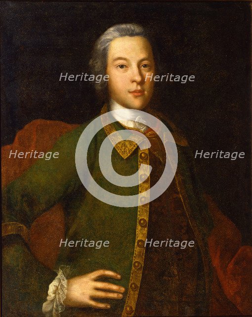 Portrait of Count Petr Panin (1721–1789), 1742. Artist: Vishnyakov, Ivan Yakovlevich (1699-1761)