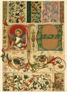 Medieval illuminated manuscripts, (1898).  Creator: Unknown.