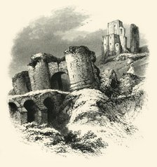 'Corfe Castle', c1870.