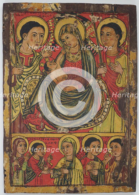 Right Half of a Diptych with the Virgin and Child Flanked by Angels, late 15th century. Creator: Unknown.