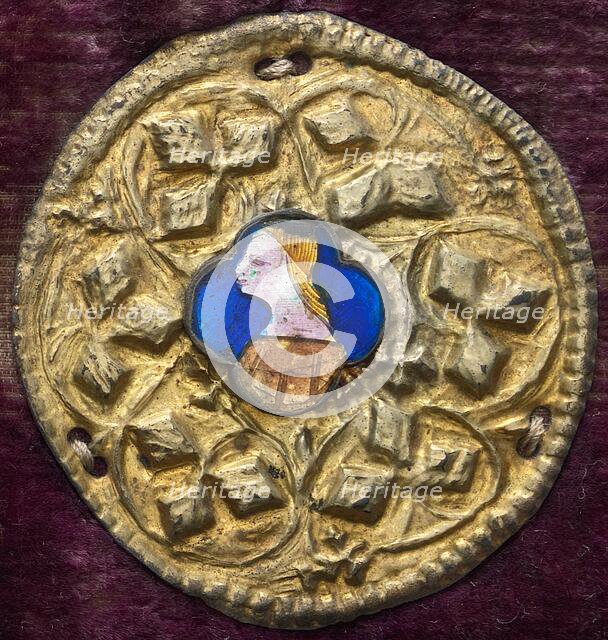 Costume Ornament with Profile Portrait, c. 1380/1400. Creator: Unknown.