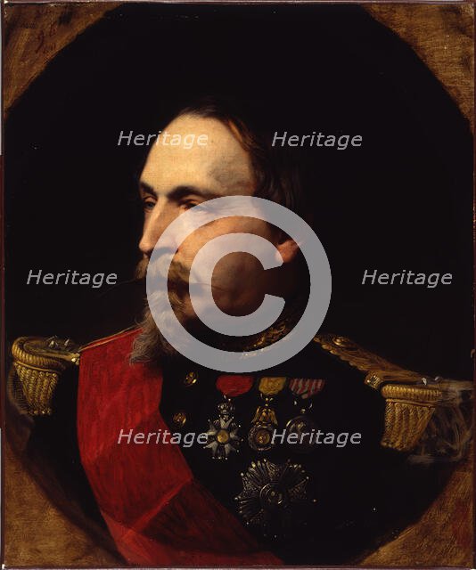 Portrait of Napoleon III, 1868. Creator: Adolphe Yvon.