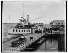 Str. Islander at Frontenac wharf, Round Island, N.Y., between 1890 and 1901. Creator: Unknown.