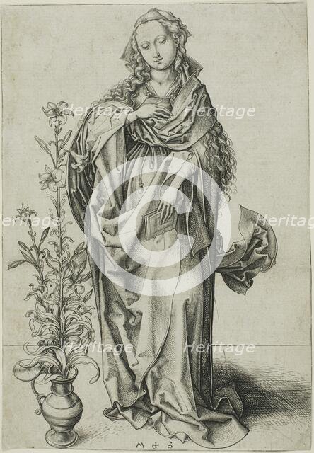 The Virgin of the Annunciation, 1470/75. Creator: Martin Schongauer.