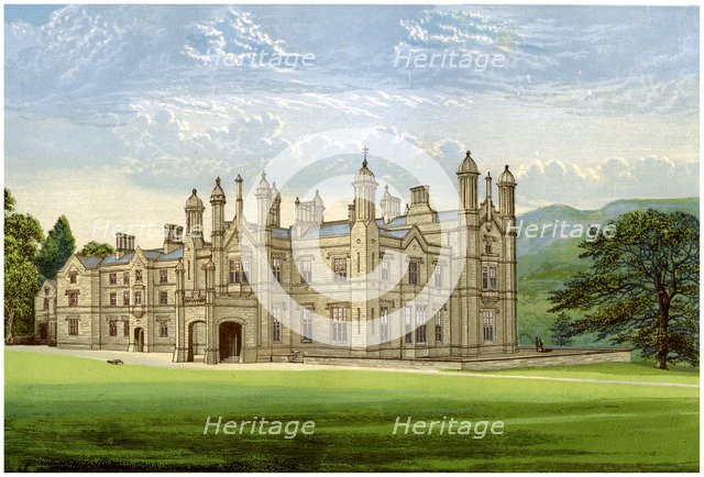 Glanusk Park, Brecknockshire, Wales, home of Baronet Bailey, c1880. Artist: Unknown