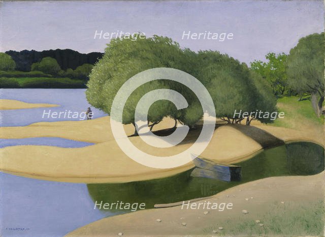 Sandbanks on the Loire (Des Sables au bord de la Loire), 1923. Creator: Vallotton, Felix Edouard (1865-1925).