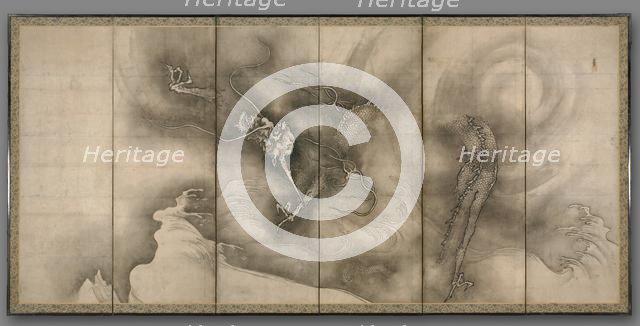 Dragon and Tiger, 1500s. Creator: Sesson Sh?kei (Japanese, 1504-1589).