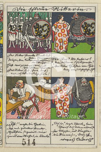 The Clever Lady Knight (Die schlaue Ritterin), 1911. Creator: Moritz Jung.