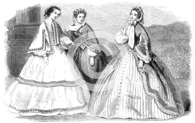 The Paris Fashions for September, 1860. Creator: Unknown.