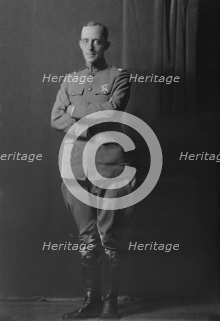 Captain George Davis, portrait photograph, 1918 Sept. 7. Creator: Arnold Genthe.