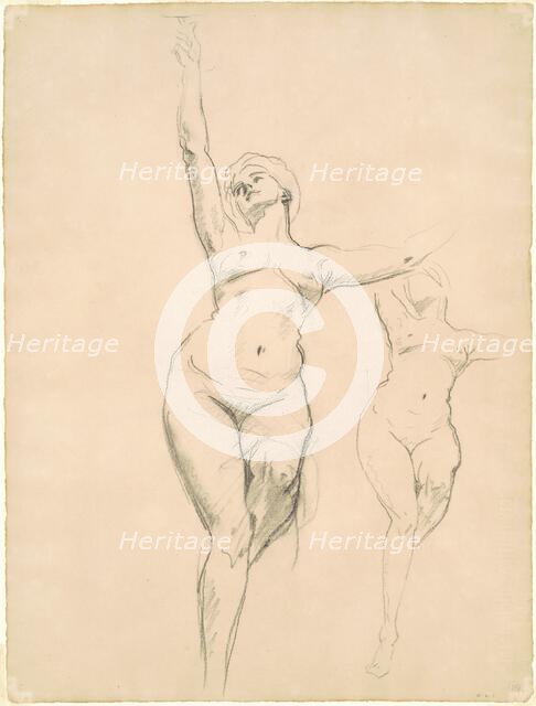 Studies of Victory for "Death and Victory", 1920-1922. Creator: John Singer Sargent.