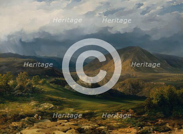 Cles Castle in the Nonntal in South Tyrol, 1846. Creator: Thomas Ender.