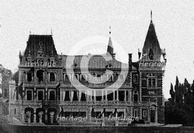 Rebuilding project of the Massandra Palace by M. Messmacher, 1889.