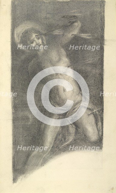 Study of Tintoretto's Saint Sebastian in the Scuola Grande di San Rocco, 1859 or 1862. Artist: Sir Edward Coley Burne-Jones.