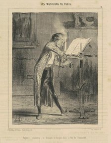 Paganini moderne ..., 19th century. Creator: Honore Daumier.