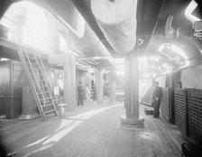 U.S.S. Oregon, gangway on superstructure deck, between 1896 and 1901. Creator: William H. Jackson.