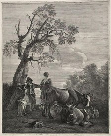 A Resting Herd, n.d. Creator: Cornelis de Visscher.