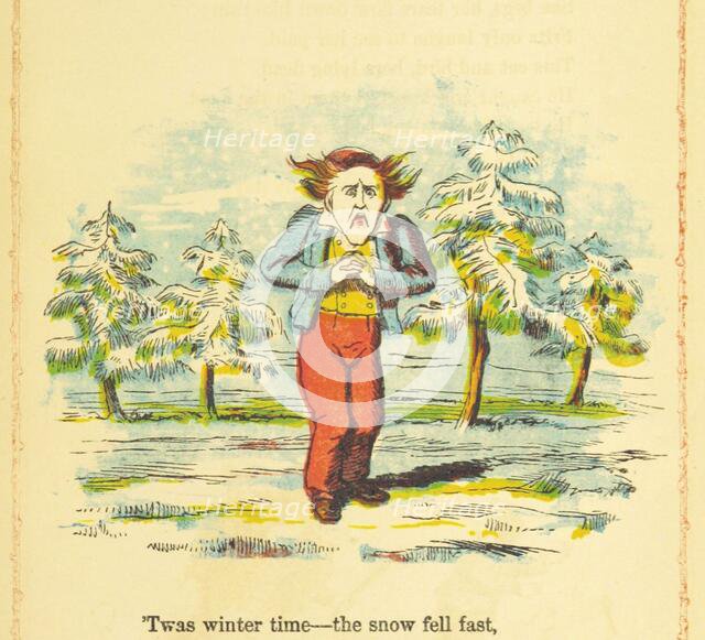 'Twas winter time - the snow fell fast, 1854.  Creator: Unknown.