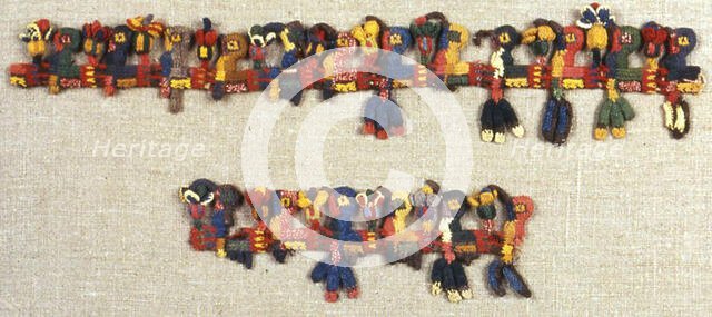 Fragment (Border), Peru, 100 B.C./A.D. 200. Creator: Unknown.