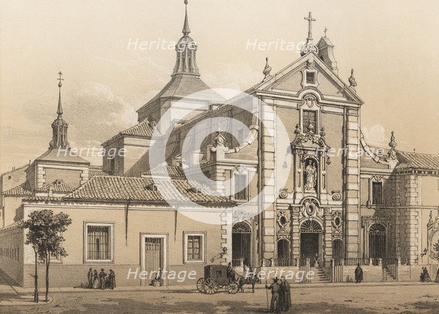 Discalced Carmelite Old Convent, designed in 1730 by Pedro de Ribera and finished in 1748, engrav…