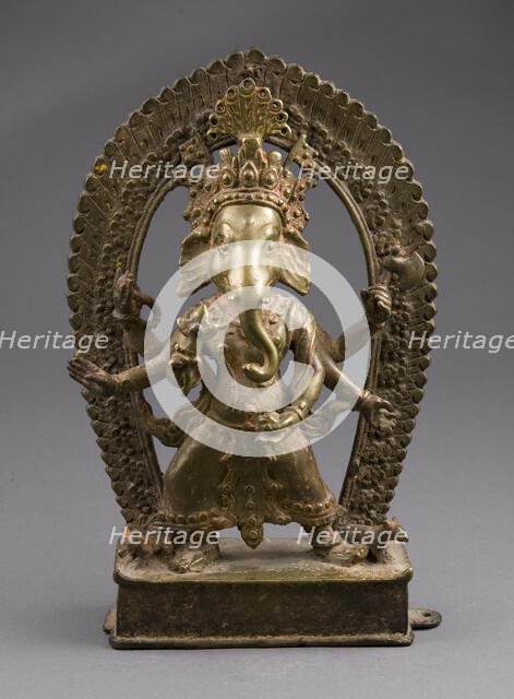 Six-Armed God Ganesha, 17th century. Creator: Unknown.