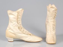 Boots, American, ca. 1870. Creator: Excelsior Button & Boot.