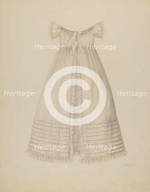 Christening Dress, c. 1939. Creator: Virginia Berge.