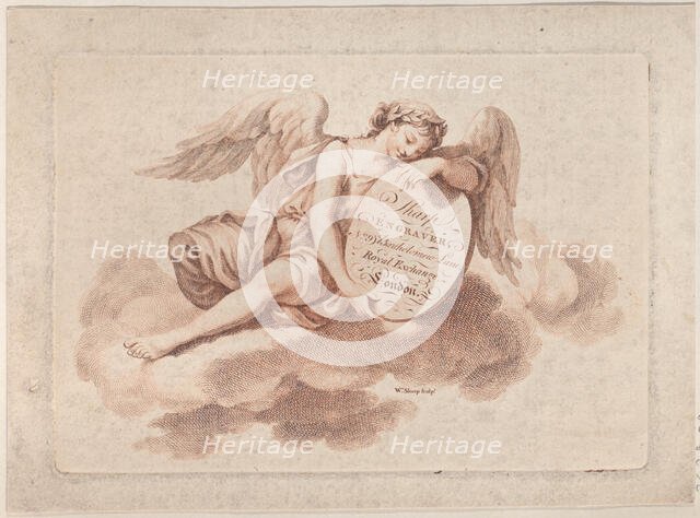 Trade Card for W. Sharp, Engraver, 19th century. Creator: Anon.