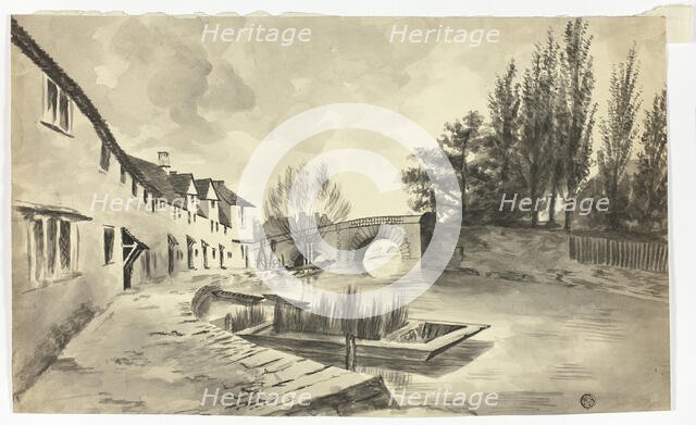 Fisher Row and the Bridge over the River on the New Road, n.d. Creator: Unknown.