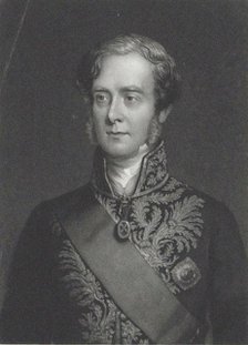 Portrait of George Villiers, 4th Earl of Clarendon (1800-1870). Creator: Sartain, John (1808-1897).