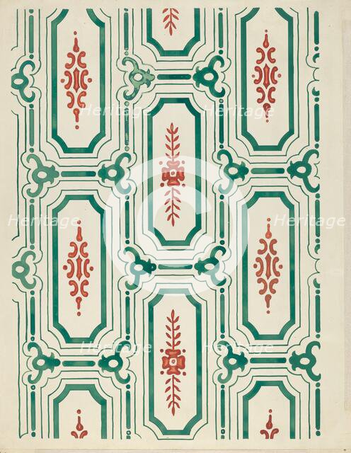 Wallpaper, 1935/1942. Creator: Unknown.