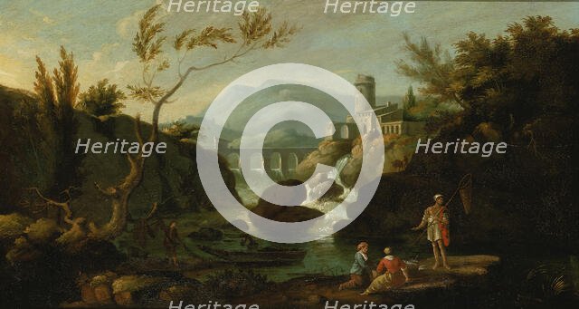 Classical Landscape, 1822-1826. Creators: John Ritto Penniman, Moses A. Swett.